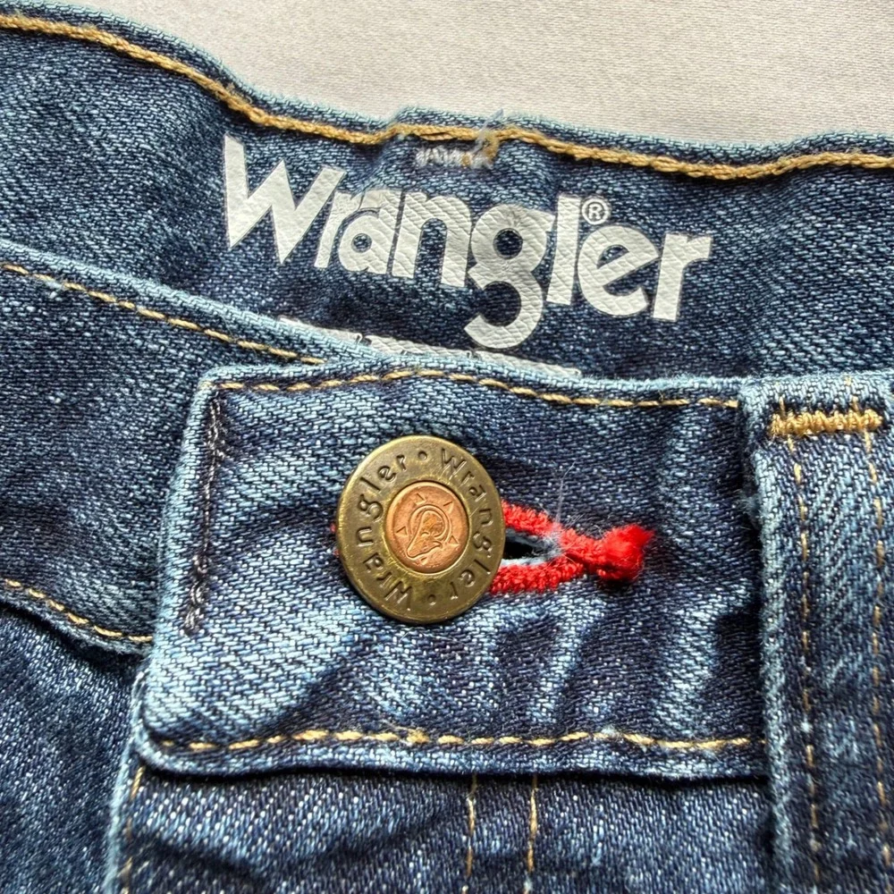 Wrangler PBR Professional Bull Riders Jeans Mens 28x30 Dark Wash Denim Rodeo USA